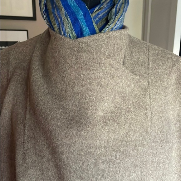 J. JILL Elegant Gray Women's Swing Wool & Angora Coat - Picture 6 of 12